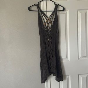 Hollister size small knit dress/swim cover/slip cover really cool piece!